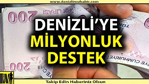 Denizli'ye 1 yılda 153 milyon lira geldi