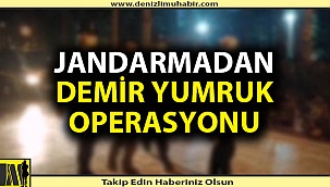 jandarmadan 'Demir Yumruk' operasyonu