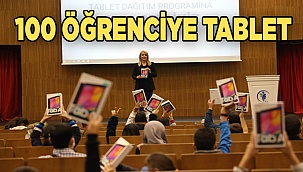 Merkezefendi Belediyesi'nden 100 öğrenciye tablet