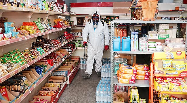 Merkezefendi'de bakkal ve marketler güvende