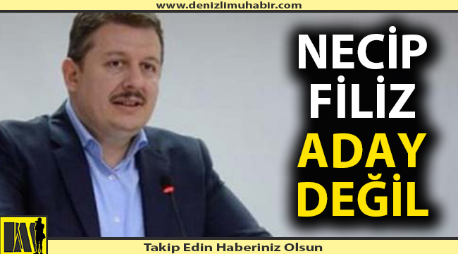 Necip Filiz aday değil