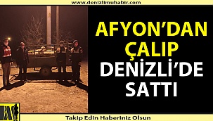 Afyon'dan çalıp Denizli'de sattı