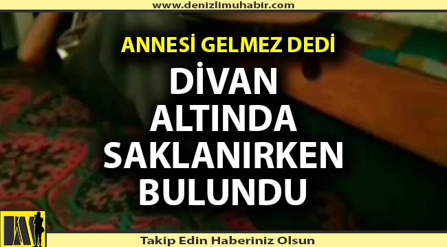 Baz istasyonu hırsızı divan altından çıktı