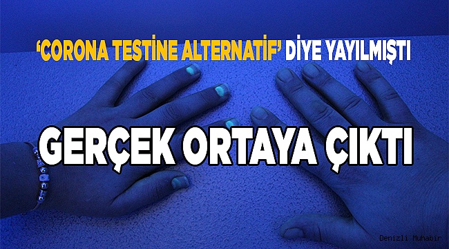 'Corona testine alternatif' diye yayılmıştı gerçek ortaya çıktı