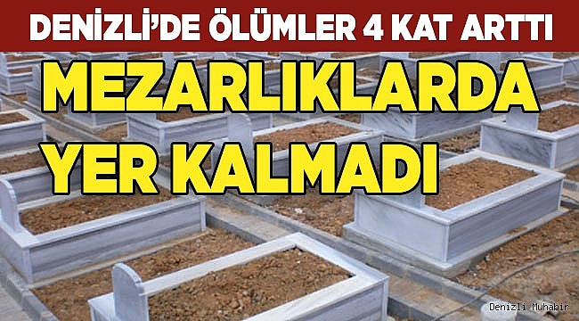 Denizli'de ölümler dört kat arttı, mezarlıklarda yer kalmadı