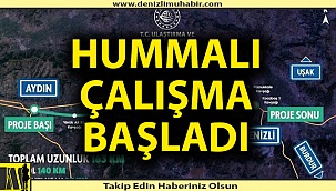 Denizli - Aydın Otoyolunda hummalı çalışma devam ediyor