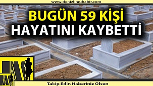 Denizli'de bugün 59 kişi defnedildi! (01/12/2020)