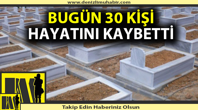 Denizli'de defnedilenler (30/12/2020)