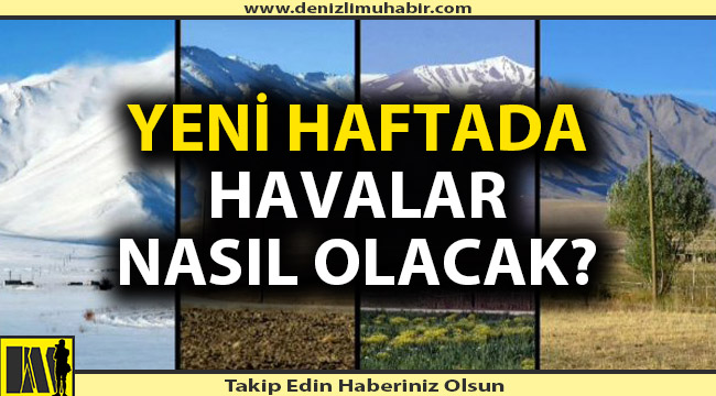 Denizli'de havalar soğuyacak