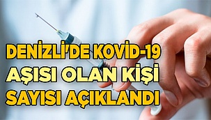 Denizli'de Kovid-19 aşısı olan kişi sayısı açıklandı