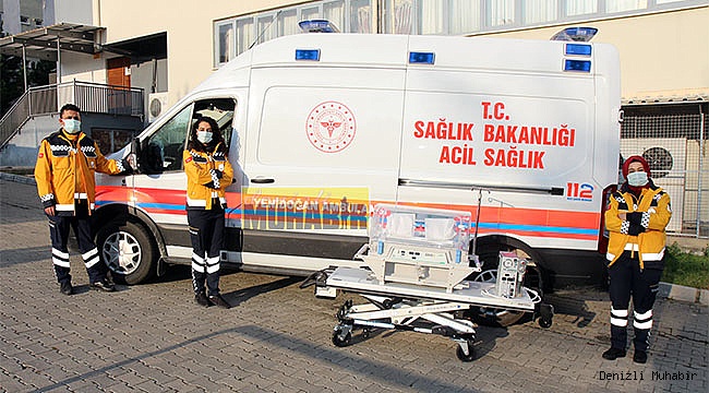 DENİZLİ'NİN İLK YENİDOĞAN AMBULANSI HİZMETTE...