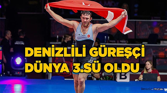 Denizlili güreşçi Süleyman Karadeniz Dünya Üçüncüsü oldu