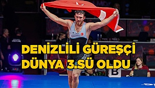 Denizlili güreşçi Süleyman Karadeniz Dünya Üçüncüsü oldu