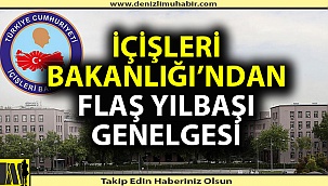 İçişleri Bakanlığı'ndan yılbaşı için ek genelge