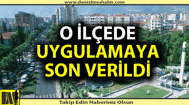İlçe pazarında bir uygulama sona erdi