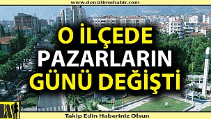 İLÇEDE PAZARLARIN GÜNLERİ DEĞİŞTİ