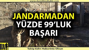 Jandarmadan yüzde 99'luk başarı