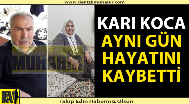 Karı-Koca çifti koronavirüs bile ayıramadı