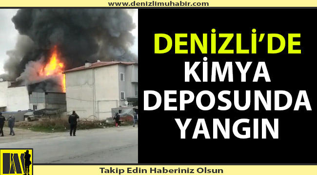 Kimya deposunda çıkan yangın söndürüldü
