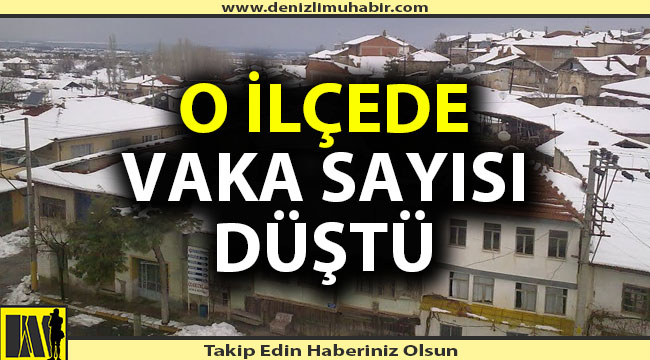 O ilçede vaka sayısı oldukça düştü