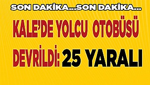 Otobüs devrildi: 25 yaralı