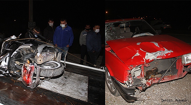Otomobil ile çarpışan motosiklet sürücüsü öldü