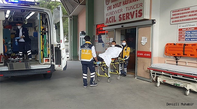 Sırtına saçma isabet eden motosiklet sürücüsü yaralandı