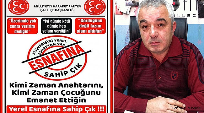 "Vatandaşlarımızdan yerel esnafları desteklemesini istiyoruz"