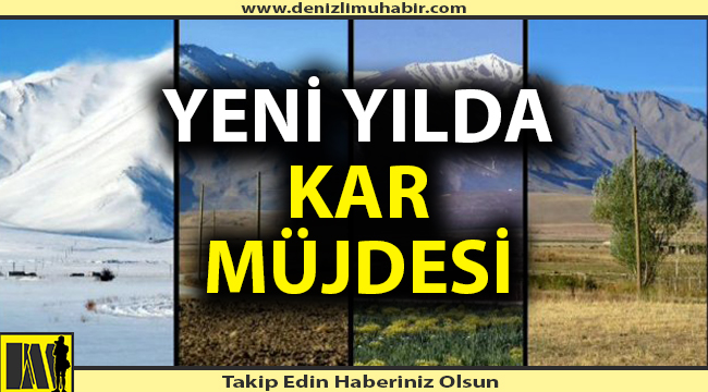 Yeni yılda kar müjdesi
