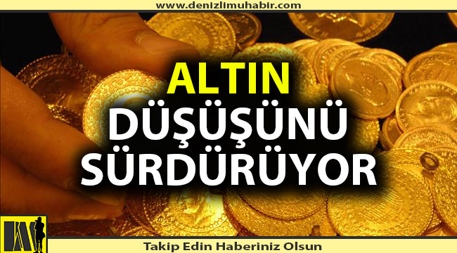 Altın düşüşünü sürdürüyor