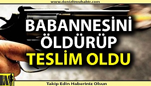 Babannesini öldürüp teslim oldu!