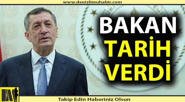 Beklenen sınavların tarihini verdi!