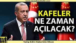 Cumhurbaşkanı Erdoğan'dan restoran ve kafe açıklaması