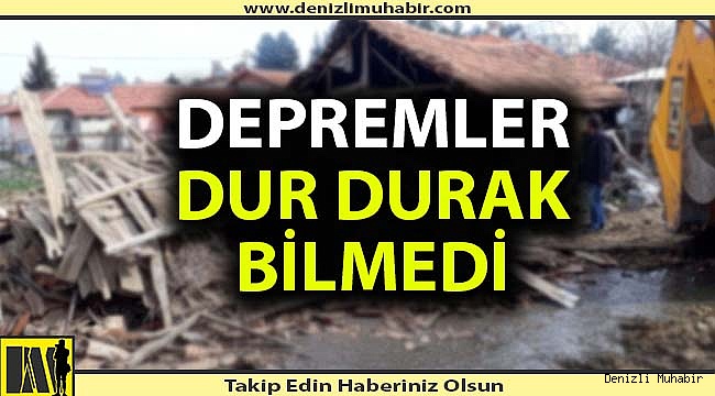Denizli'de art arda 20 deprem