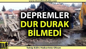 Denizli'de art arda 20 deprem