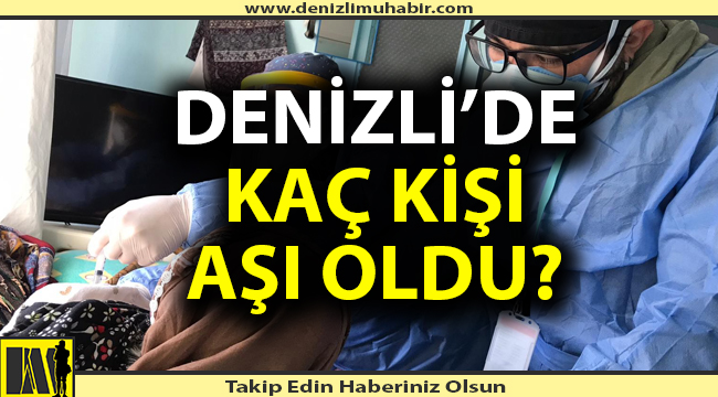 Denizli'de aşı olan kişi sayısı açıklandı