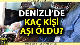 Denizli'de aşı olan kişi sayısı açıklandı