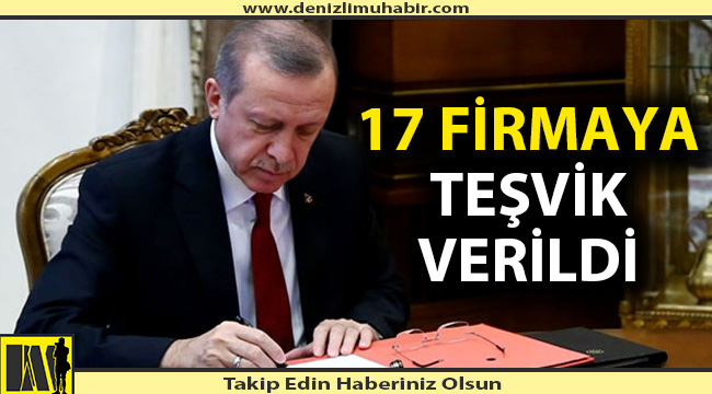 Denizli'de belediyeye yatırım teşvik belgesi düzenlendi.