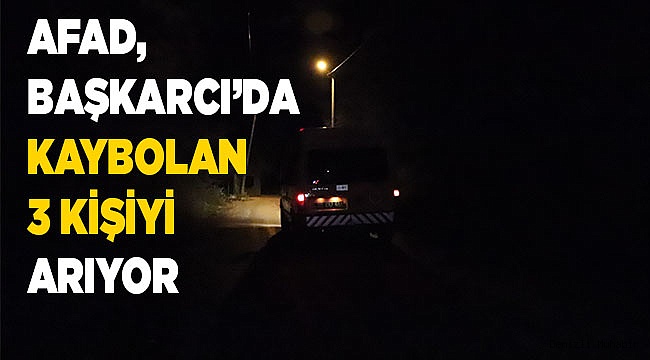 Denizli'de dağda kaybolan 3 kişi AFAD ekipleri tarafından aranıyor