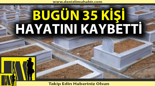 Denizli'de defnedilenler (01/01/2021)