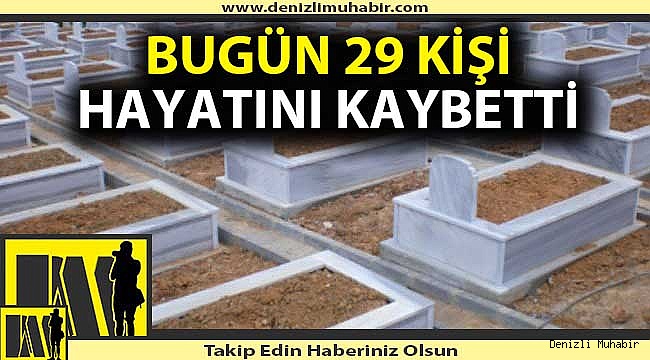 Denizli'de defnedilenler (05/01/2021)