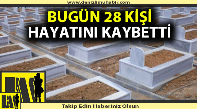 Denizli'de defnedilenler (16/01/2021)