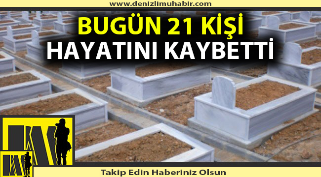 Denizli'de defnedilenler (21/01/2021)