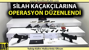 Denizli'de silah kaçakçılarına operasyon düzenlendi