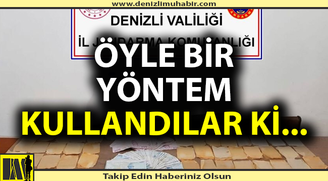Denizli'de uyuşturucu tacirlerinin yöntemi şaşkınlık yarattı