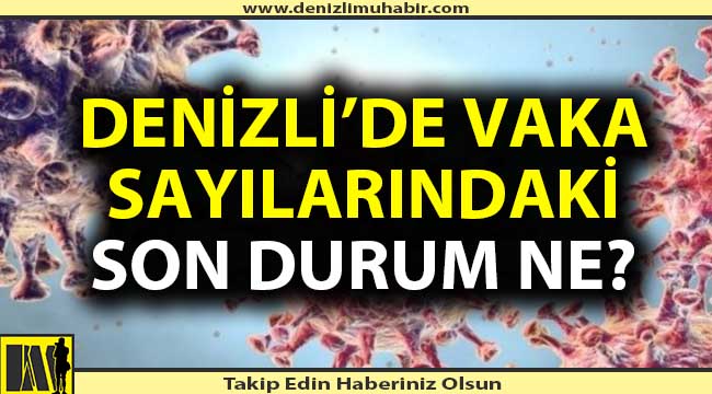 Denizli'de vaka sayılarındaki son durum ne?