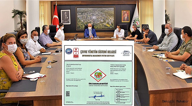 DENİZLİ OSB’YE ÇEVRE YÖNETİM SİSTEMİ BELGESİ