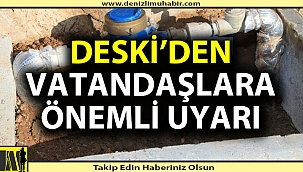 DESKİ'den vatandaşlara önemli don uyarısı