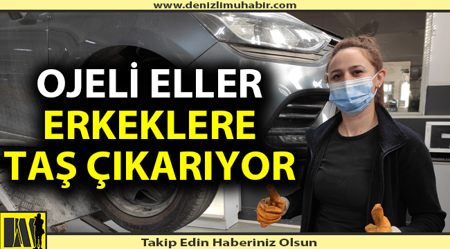 Elinin hamuruyla erkek işine el attı