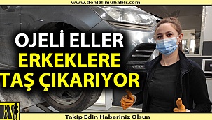 Elinin hamuruyla erkek işine el attı